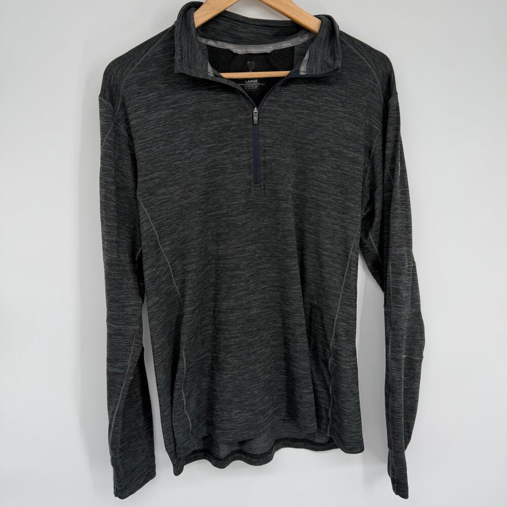 Khul Top Men’s Large 1/4‎ Zip Black Active Workout Running Outdoor Athleisure